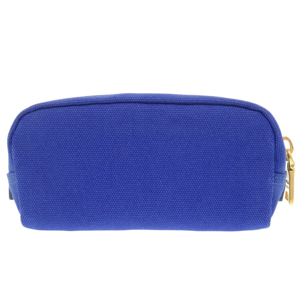 Pouch Triangle Handbag Canvas Blue Travel Bag