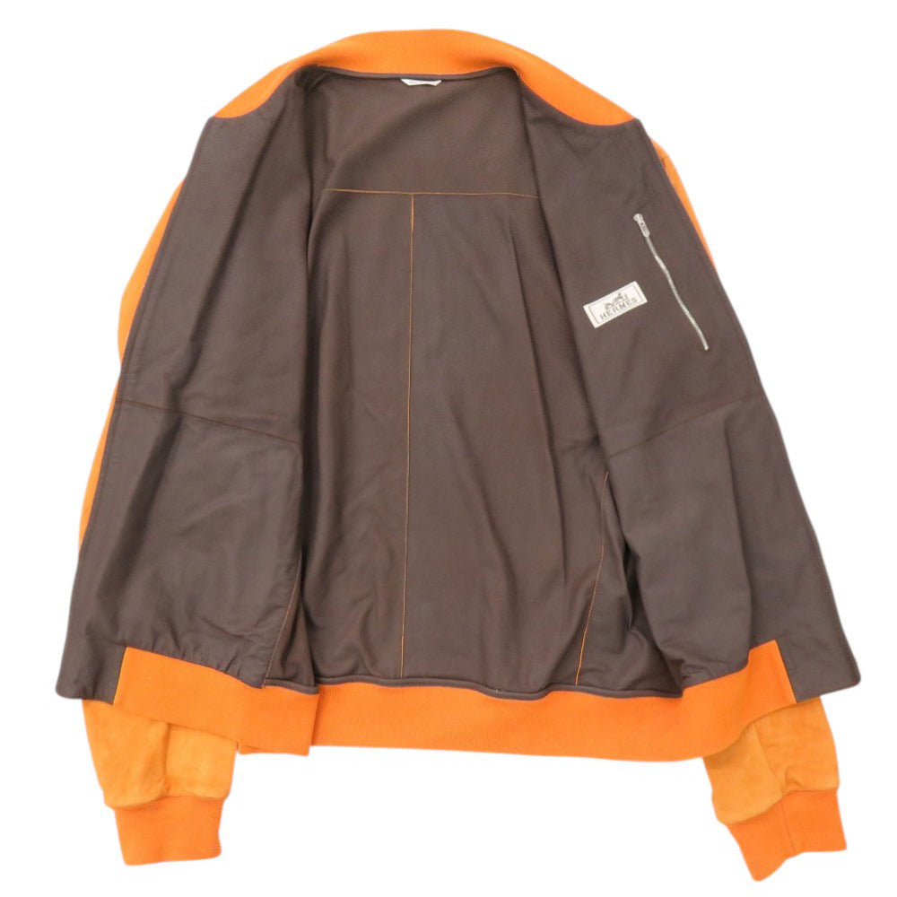 Blouson Goatskin, Knit: Cotton, , Polyurethane, Pocket Nylon Travel Bag