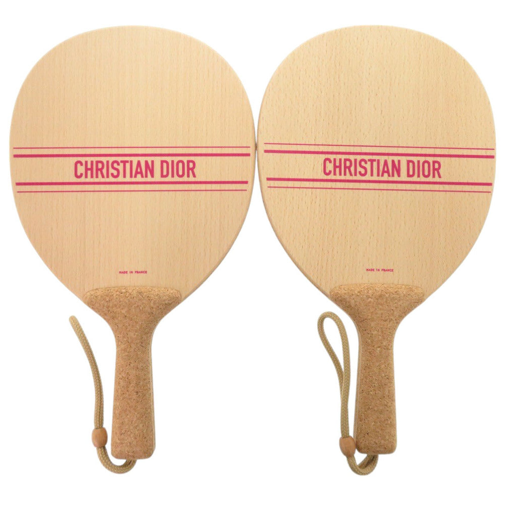 Dior Christian Other Hobby Cork Beach Racket Unisex(Unisex) Pink Travel Bag