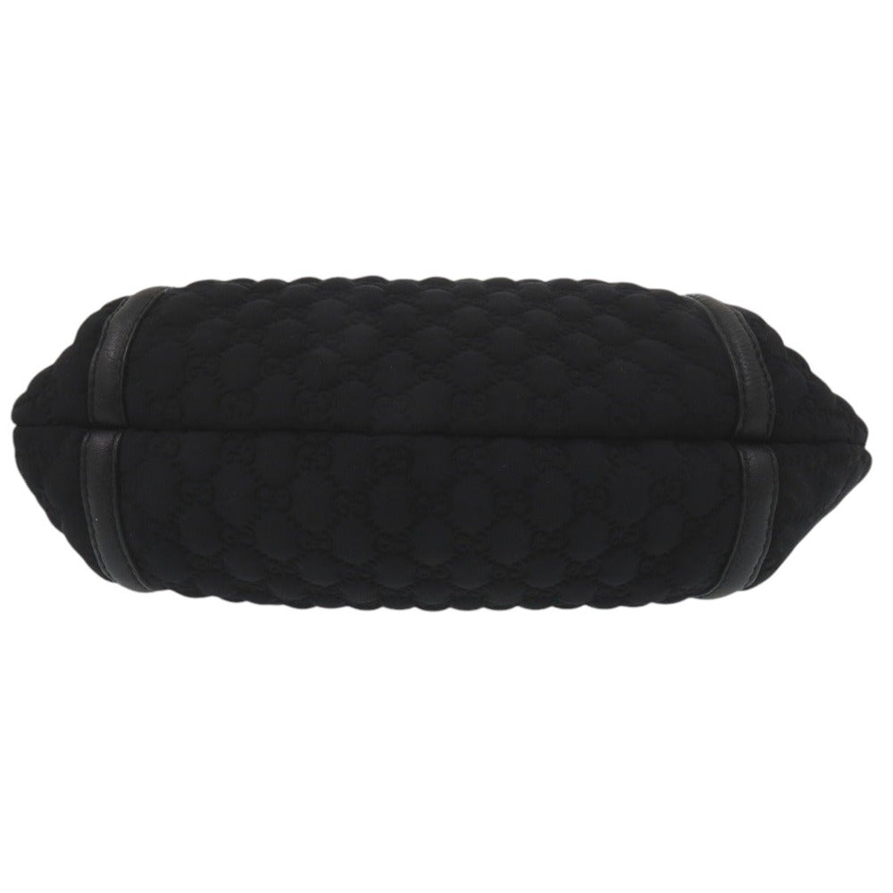 Gucci GG one fringe bamboo horsebit Nylon Black Logo Belt