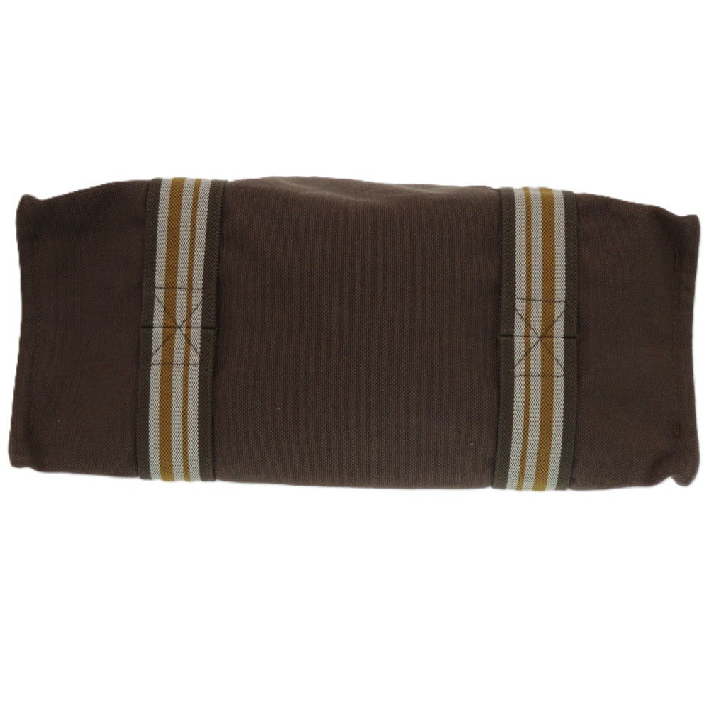 Hermes Tote Bag Sac De Platage Canvas Brown