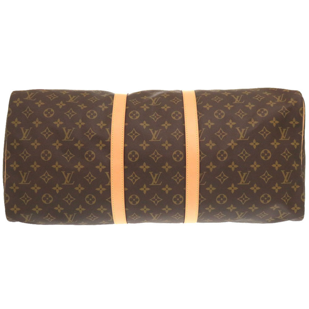Louis Vuitton Boston Duffel M41424 New Keepall Monogram Canvas Brown Travel Bag
