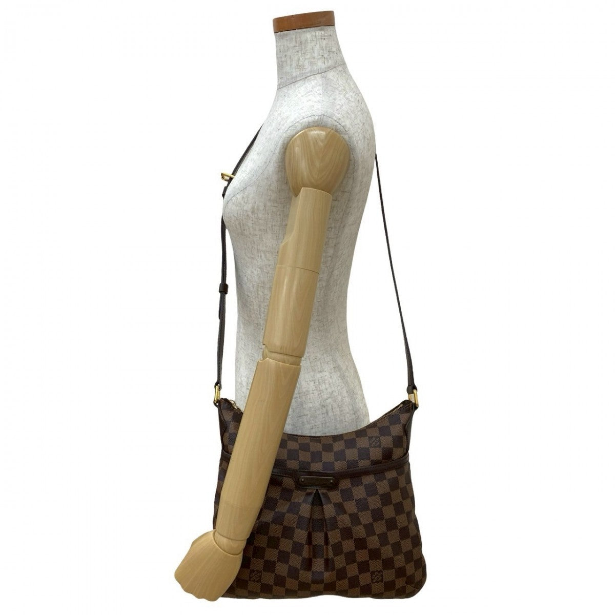 Louis Vuitton Damier Bloomsbury PM Leather Brown Shoulder Bag