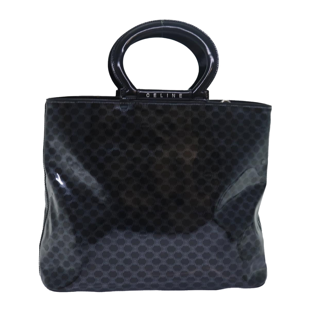 Luxury Macadam Hand Bag Enamel Canvas Black Travel Bag Enamel Black