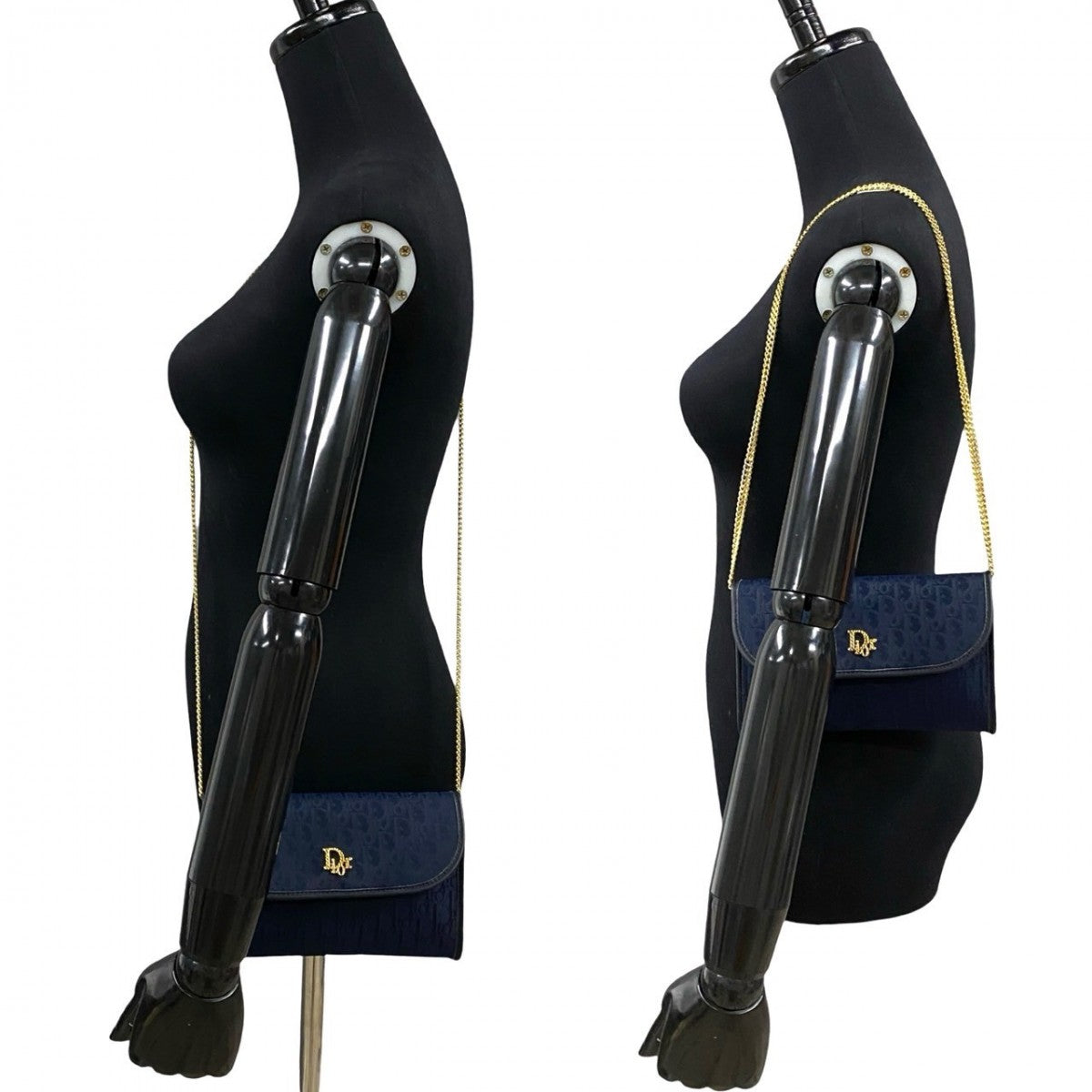 Dior Shoulder Bag Navy Leather