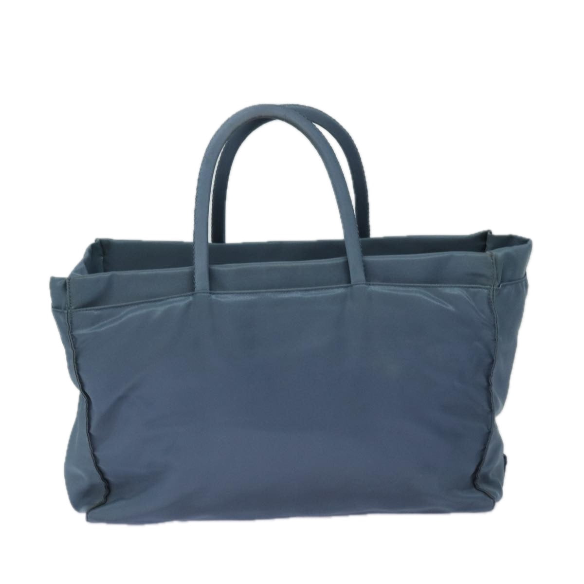 Prada Tote Bag Auth Nylon Blue Blue Auth 80579