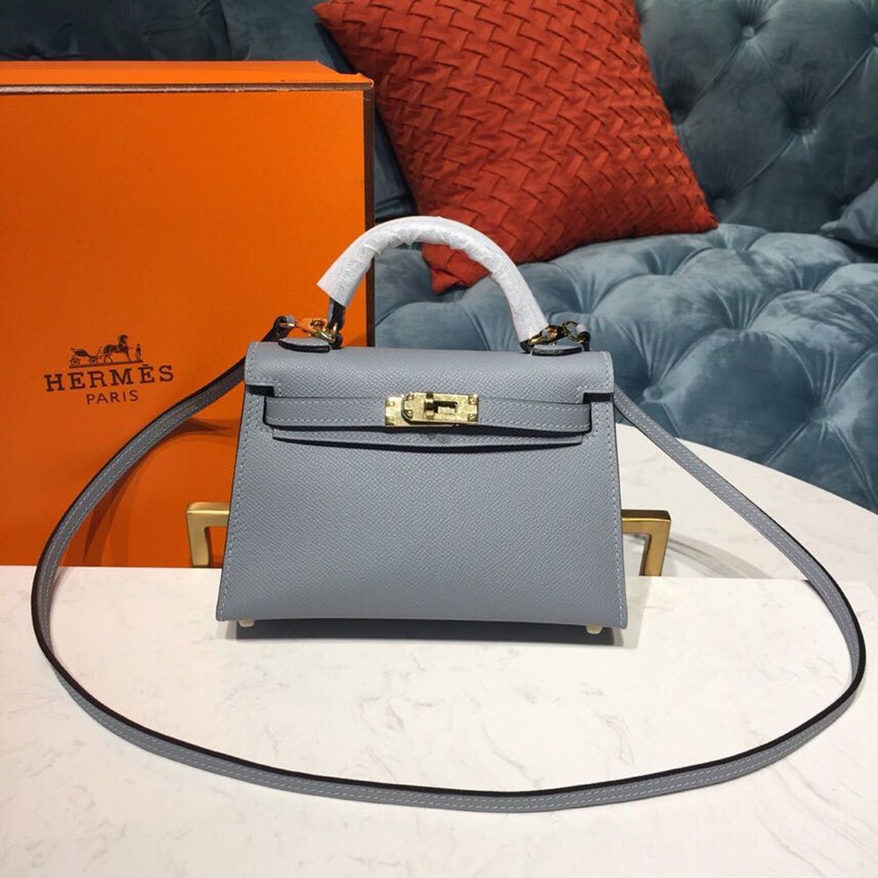 Top Quality Kelly Light For Women Toned Blue Gold Travel Bag