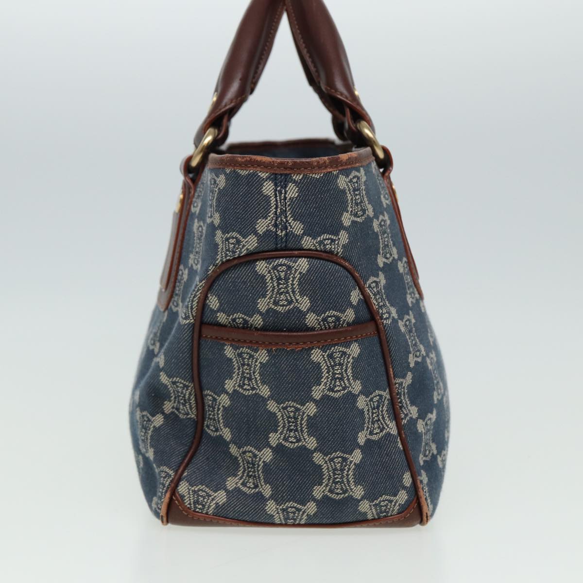 Luxury Macadam Hand Bag Canvas Blue Travel Bag