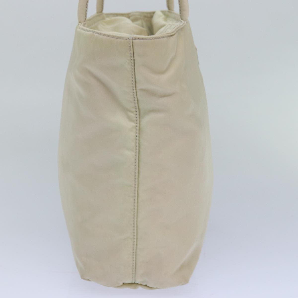 Prada Tote Bag Auth Nylon Beige Beige Auth 81465