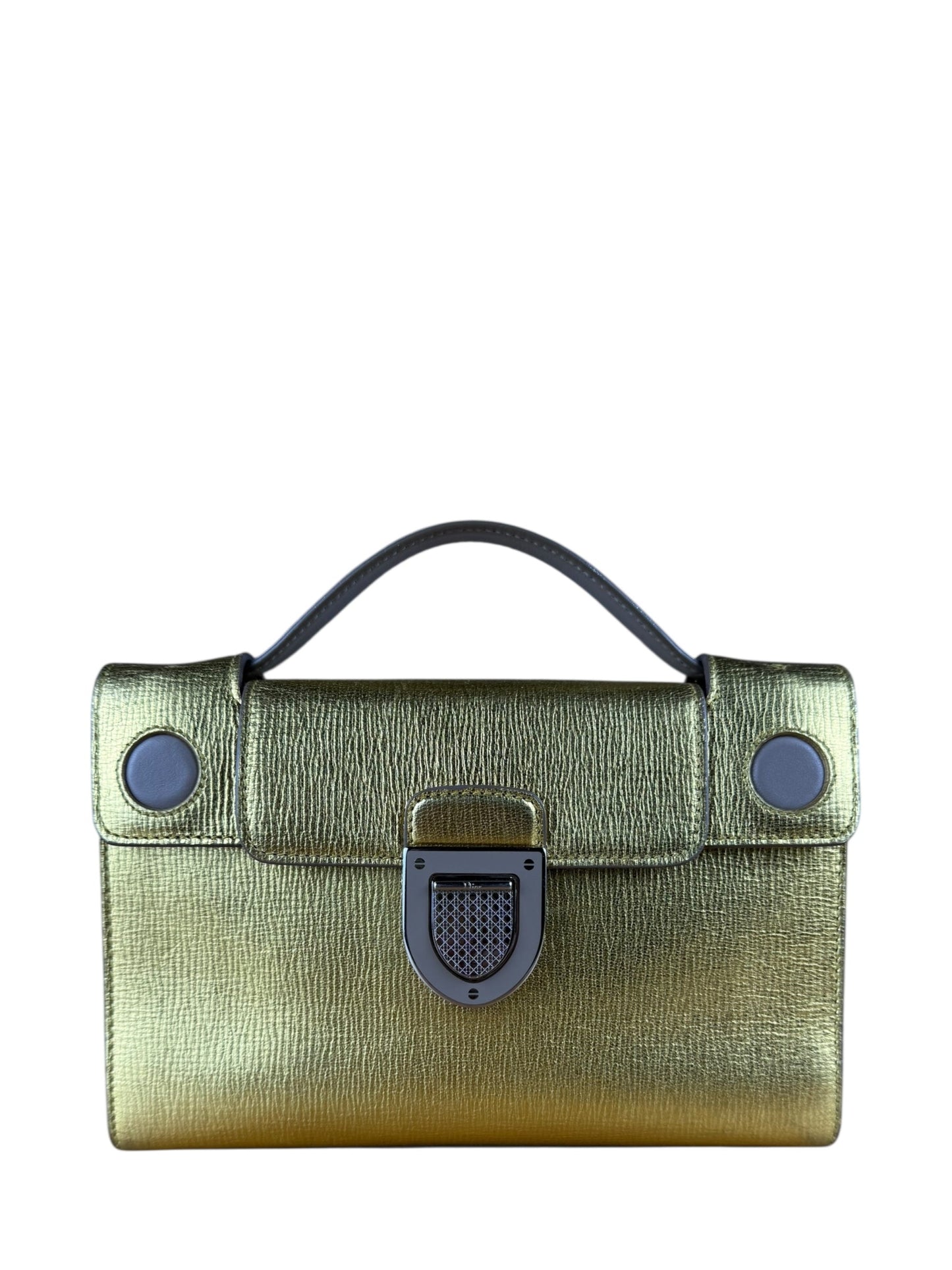 Dior Handbag Christian ever Clutch Bag Leather Gold