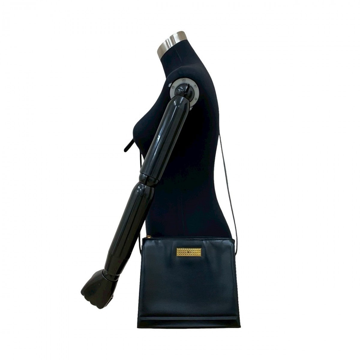 Dior Shoulder Bag Cd Metal Women Leather Black