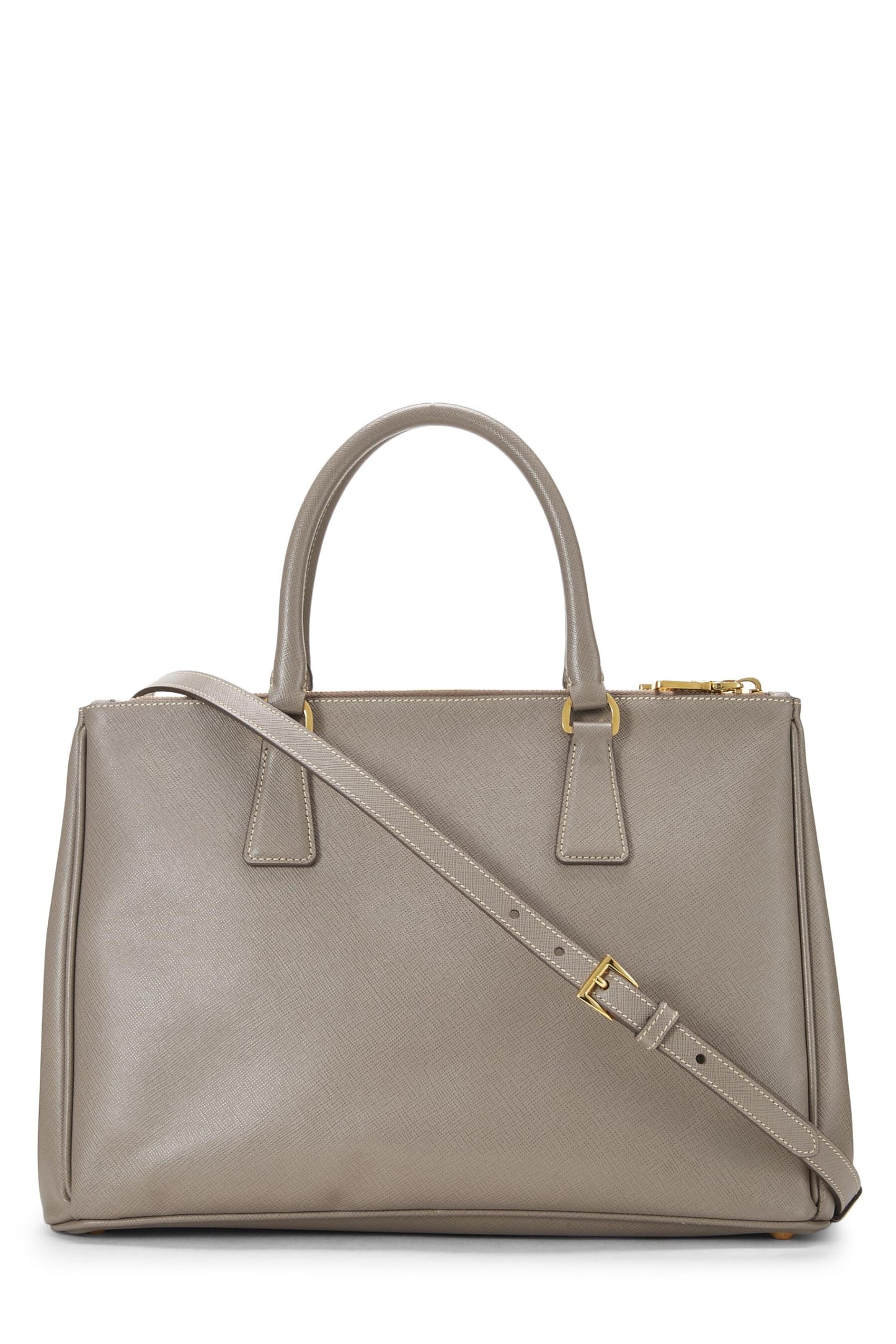 Prada Grey Executive Tote Grey Saffiano Gray Medium Tote Bag