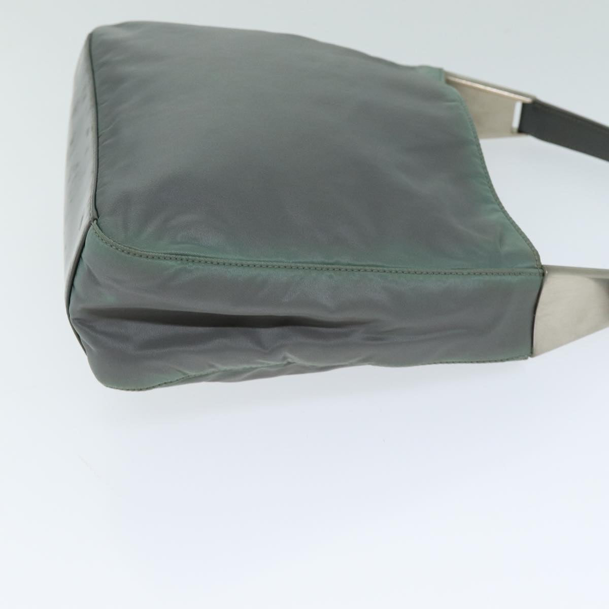 Prada Shoulder Bag Auth Nylon Gray Gray Auth 82166