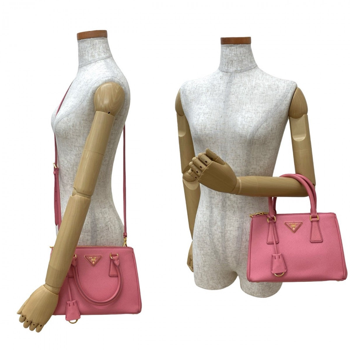 Shoulder Bag Galleria Leather Pink