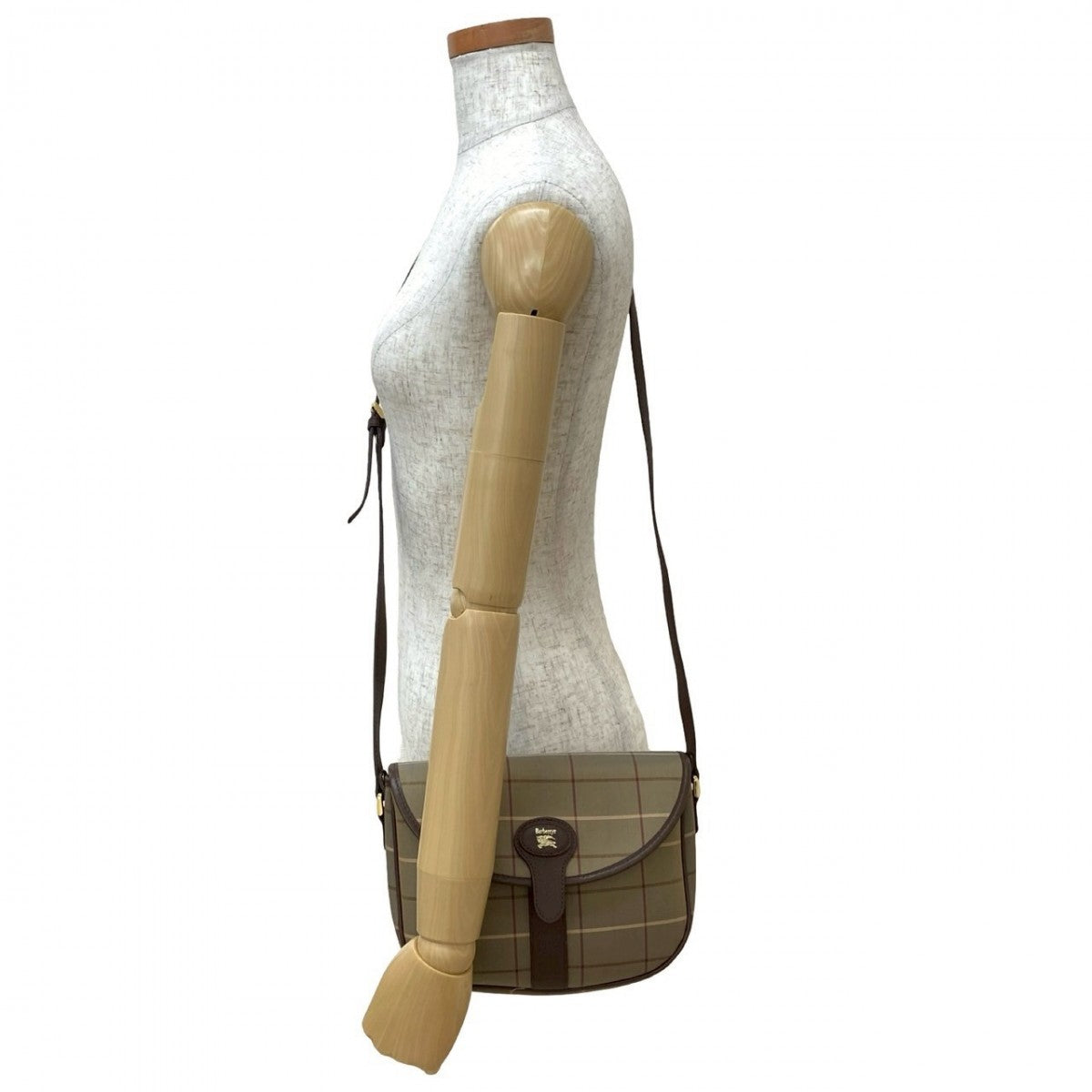 Burberry Shoulder Bag Canvas Brown 828B828 18125