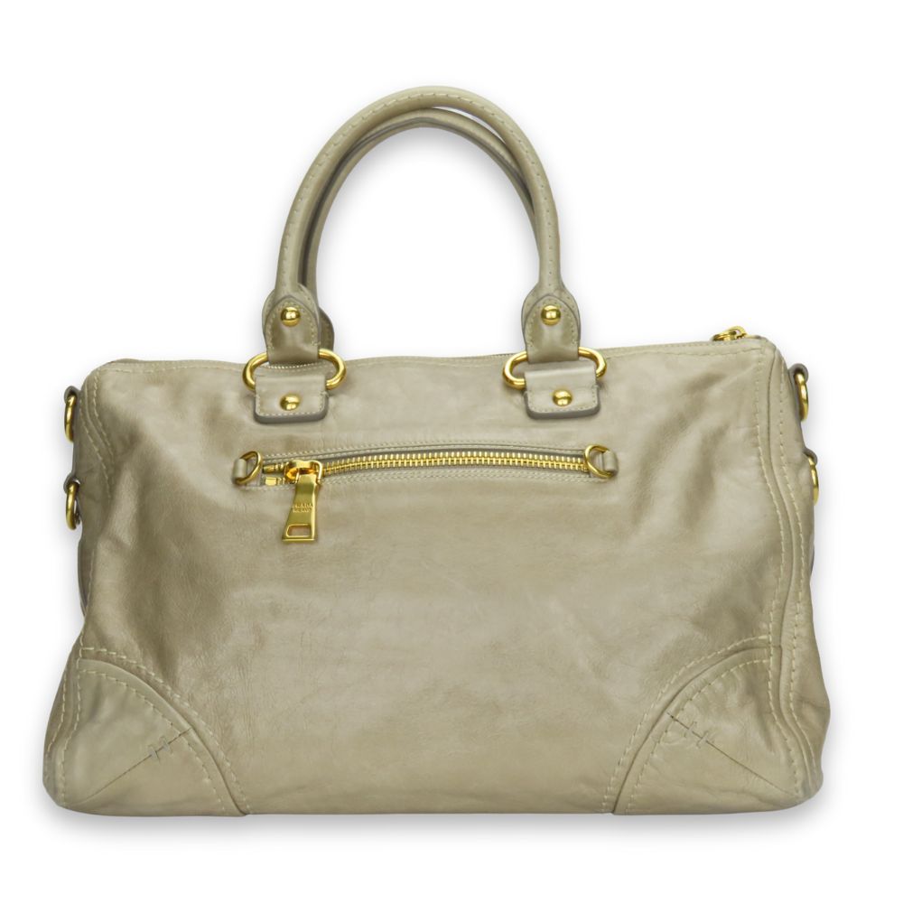 Prada Calfskin 2Way Bag Travel Bag