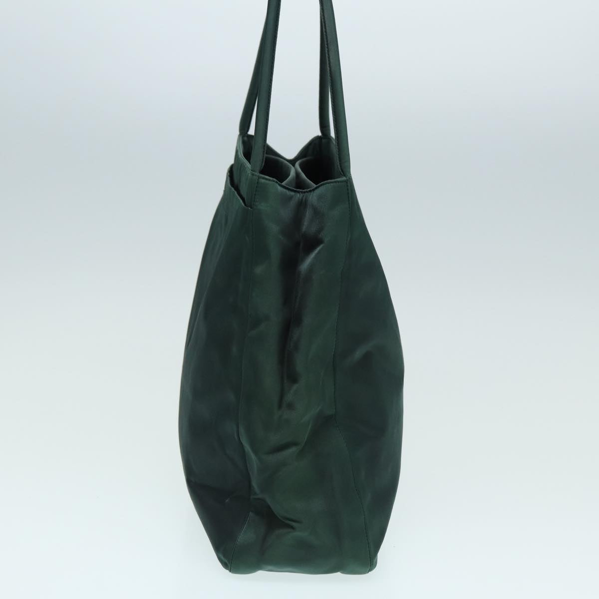 Prada Tote Bag Auth Nylon Green Green Auth 83955