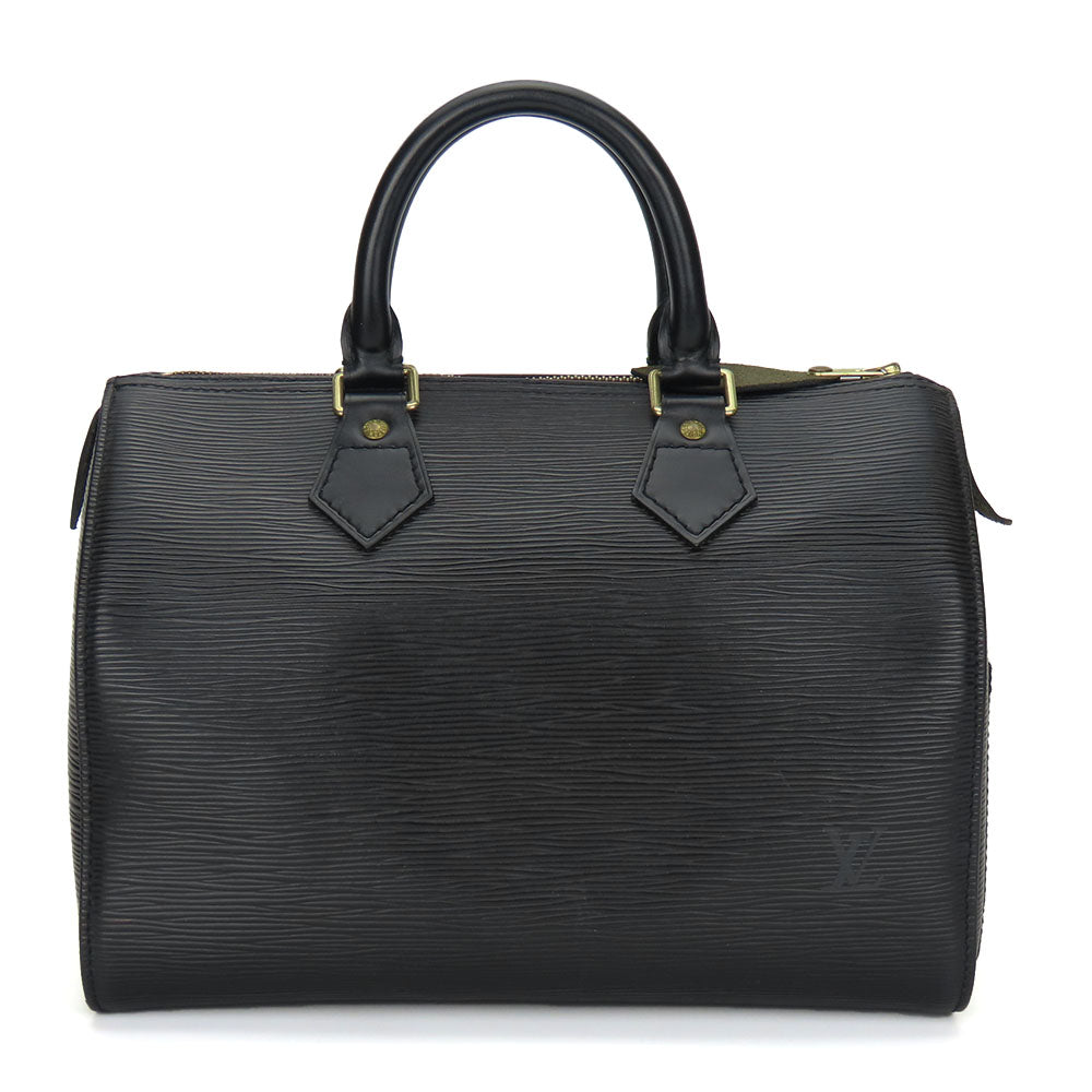 Louis Vuitton M43012 Epi Noir Speedy 25 Leather Handbag