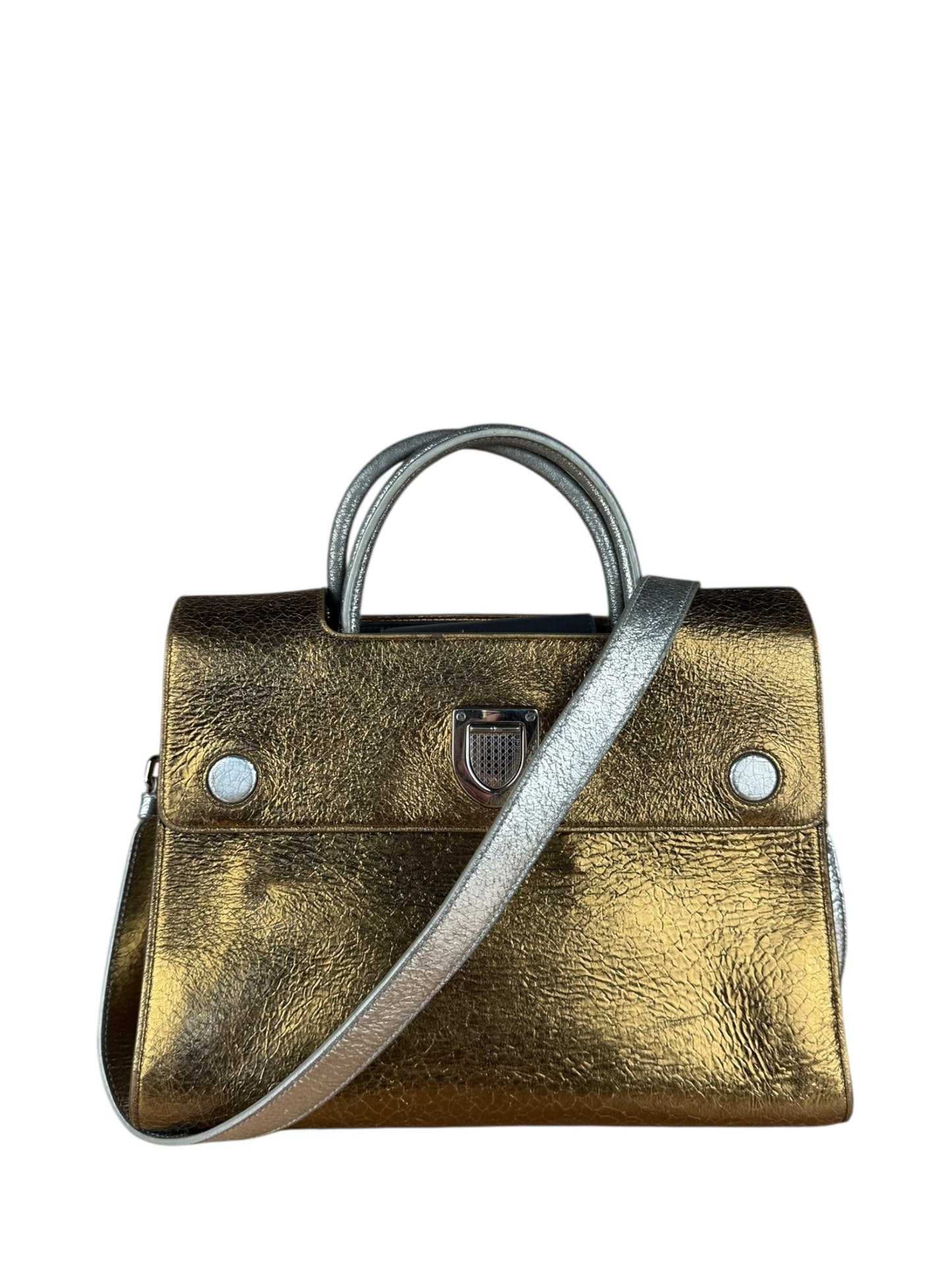Dior Handbag Christian ever 2Way Leather Gold