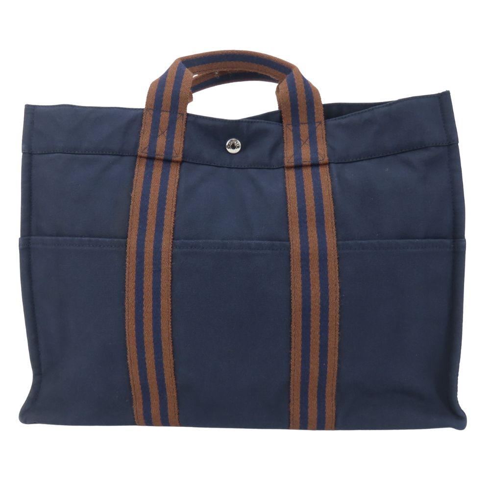 Tote Bag Cotton Navy Fool Toemm Canvas