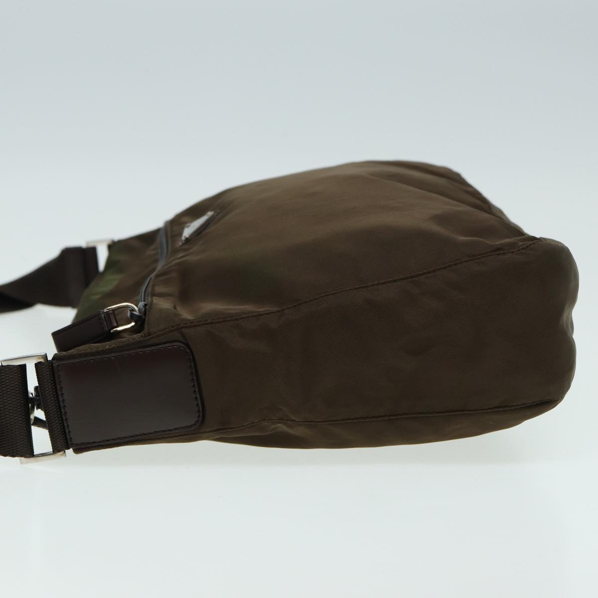 Prada Shoulder Bag Auth Nylon Brown