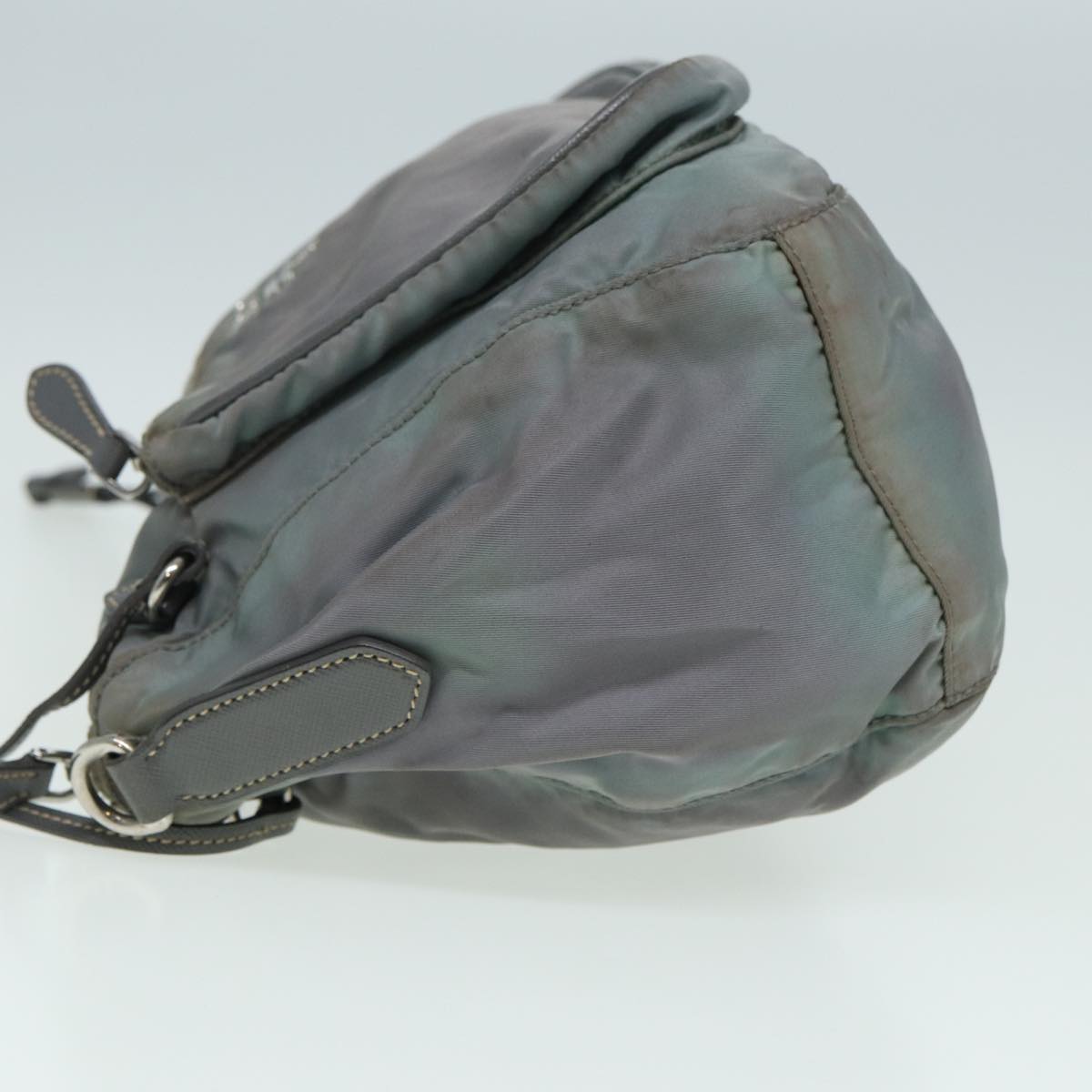 Prada Shoulder Bag Auth Nylon Gray