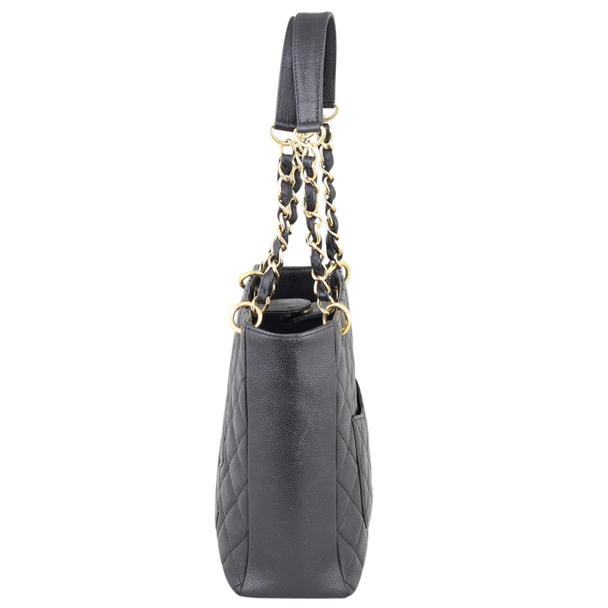 Chanel Petite Shopping Tote Black Tote Bag