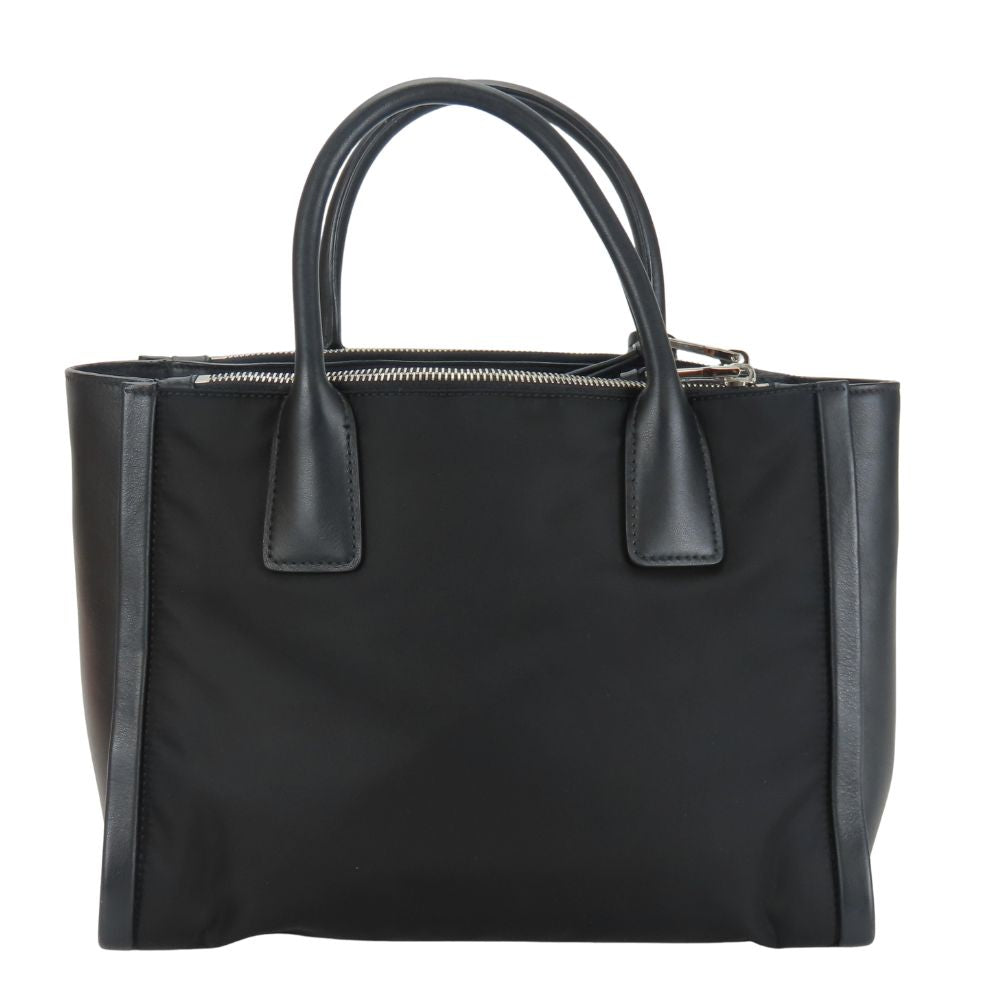 Prada 2Way Tote Bag Leather Nylon