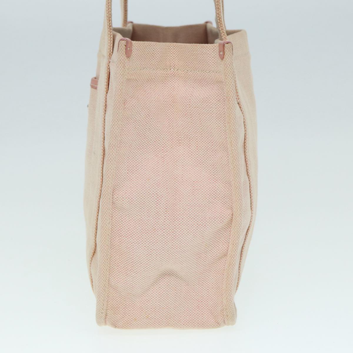 Prada Hand Bag Auth Canvas Pink Silver Travel Bag