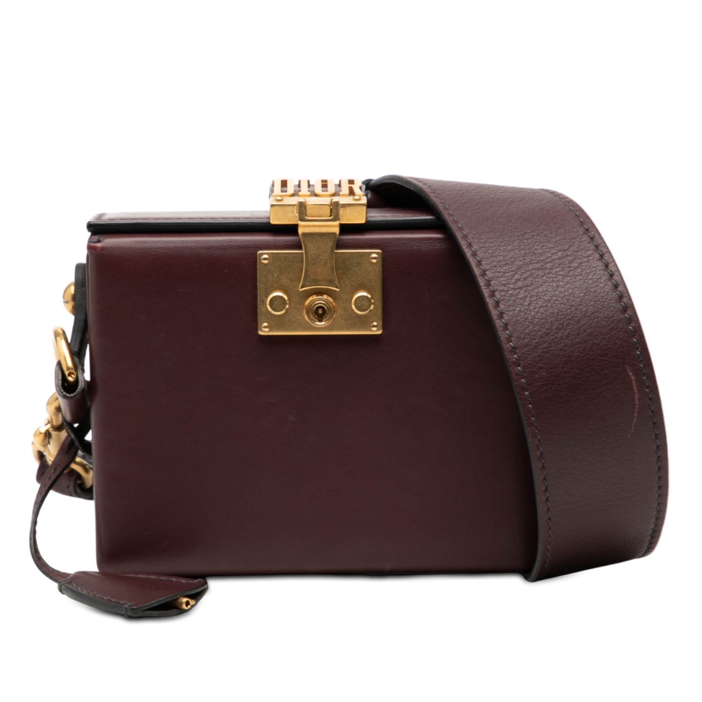 Dior Handbag addict Lockbox Crossbody Lambskin Red Crossbody Bag