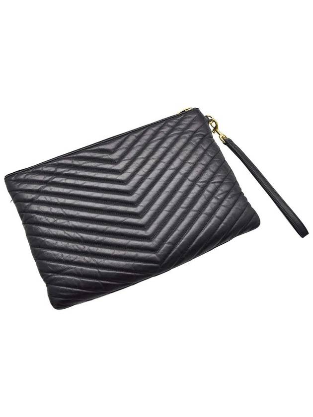 YSL Saint Laurent Saint Laurent Trending Women Clutch Bag Leather Quilted