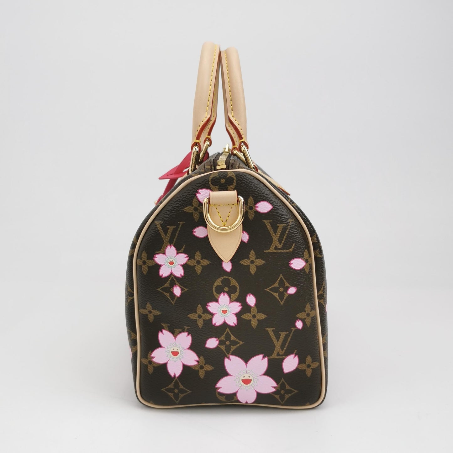 Louis Vuitton x Takashi Murakami Speedy 25 Cherry Monogram Handbag