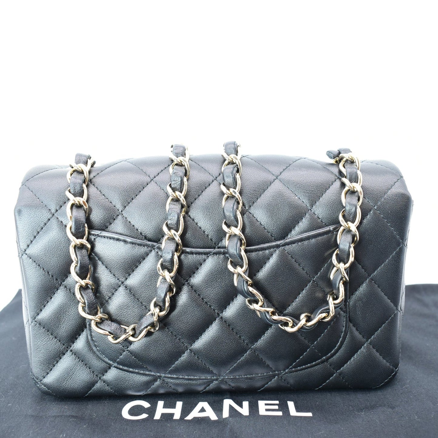 Chanel Rectangular Flap Quilted - Deals Leather Lambskin Black Travel Bag