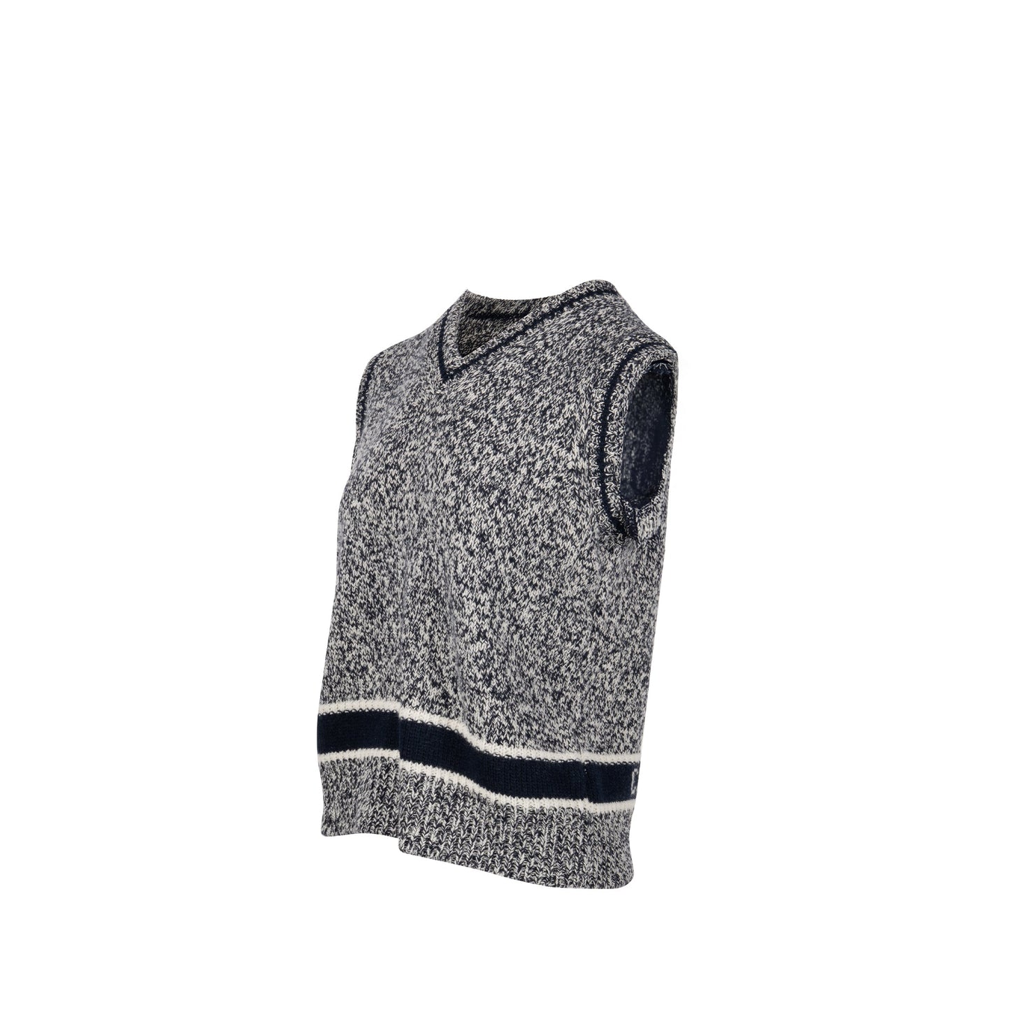 Dior Size V Neck Sweater Vest Wool Cashmere White Travel Bag