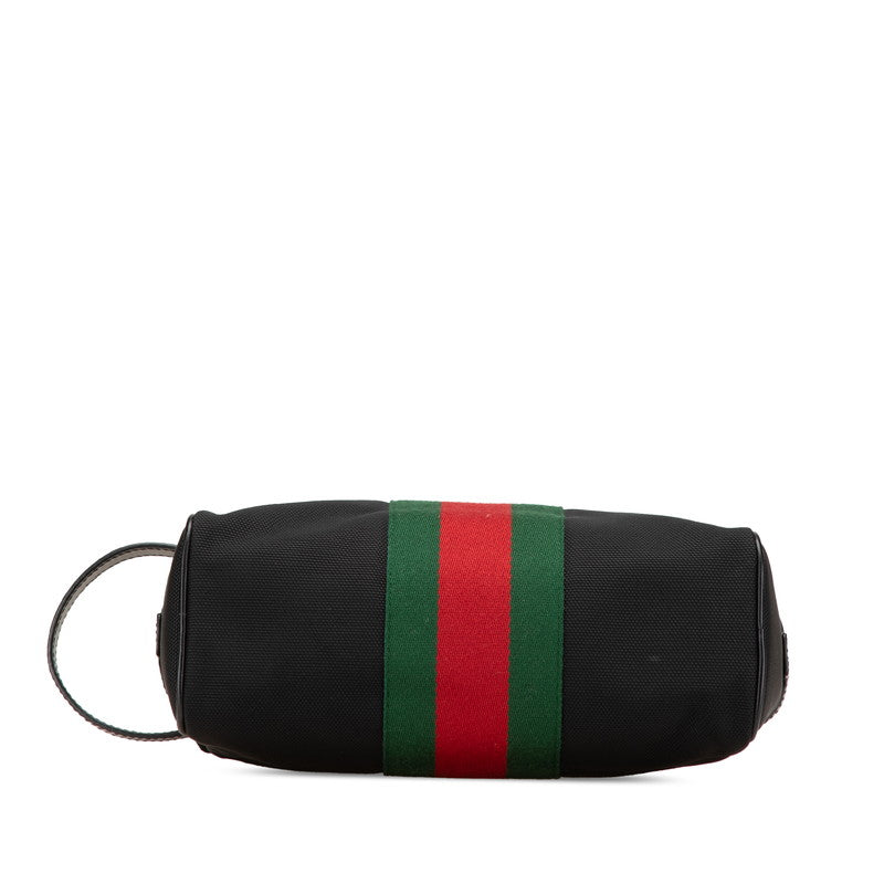 Gucci Sheline Line Clutch Bag Leather Nylon