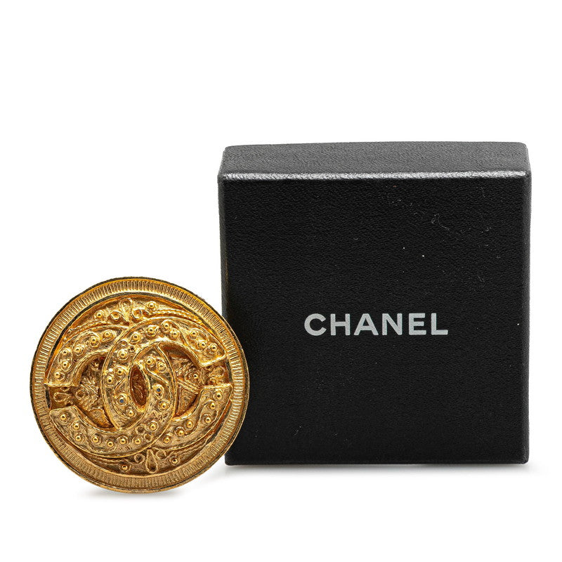Chanel Gold Plated Coco Mark Brooch