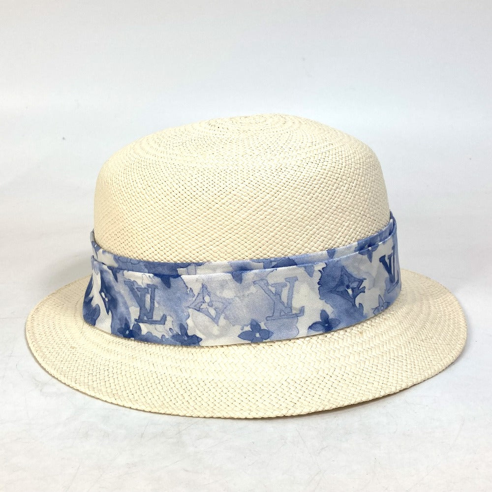 Louis Vuitton M76762 straw water color chapeau Monogram Blue Hat