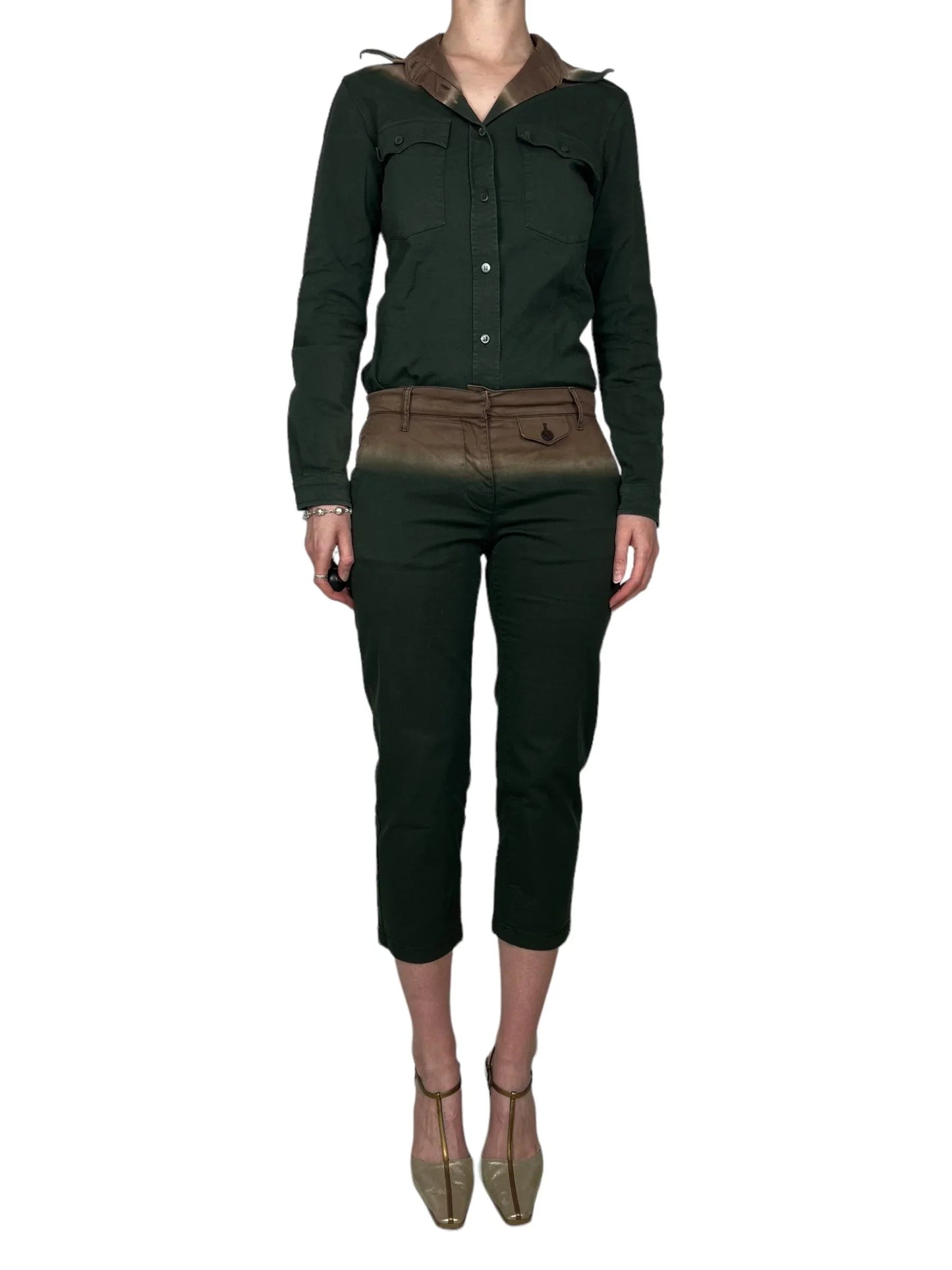 Prada Handbag S S dip dye shirt and pants