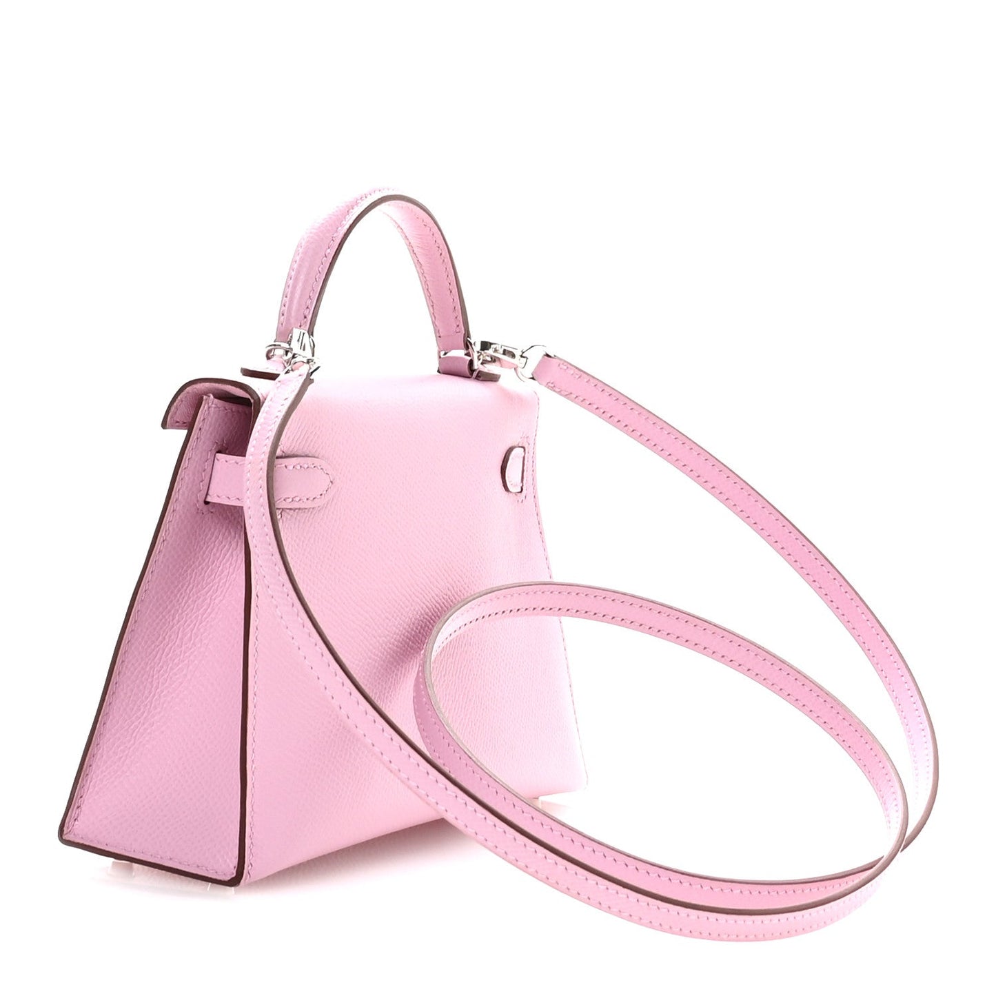 Hermes Epsom Kelly Sellier Mauve Sylvestre Handbag Mini Travel Bag Mauve Sylvestre 1758252