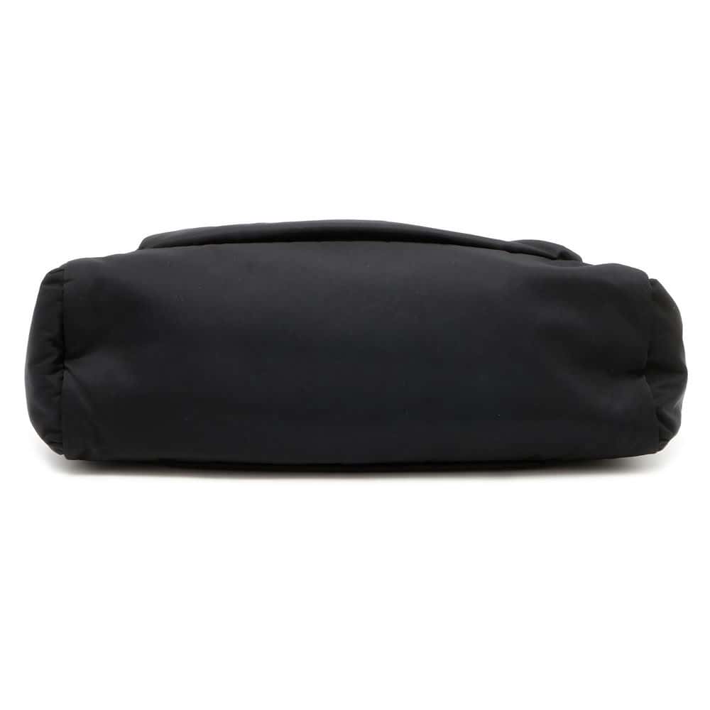 Prada Tote Bag Leather Nylon Black