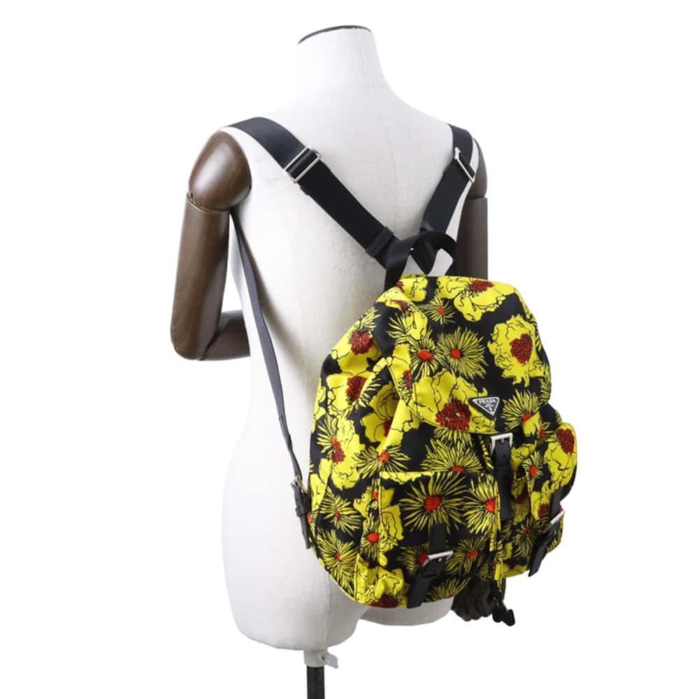 Prada Backpack Leather Nylon Saffiano