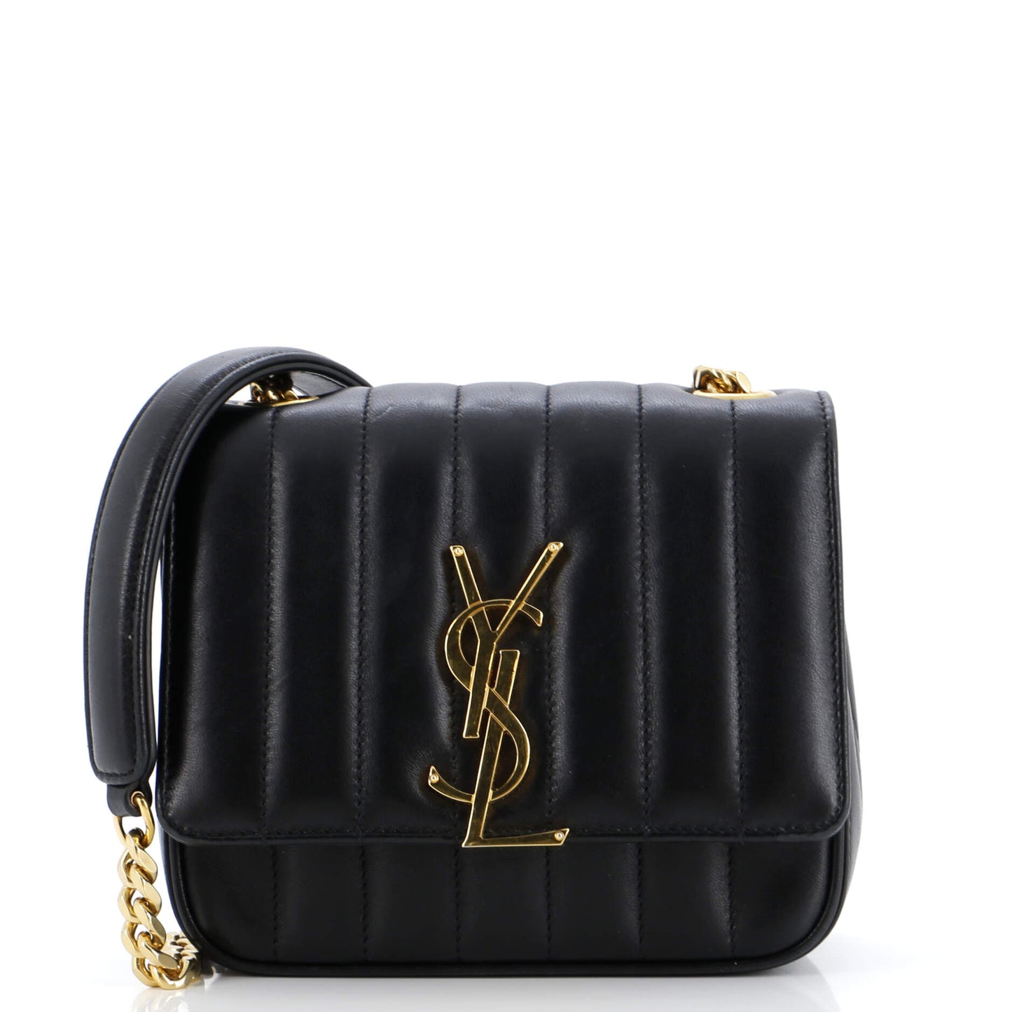 YSL Saint Laurent Luxury Trending Vicky Crossbody Bag Vertical Leather Quilted Small