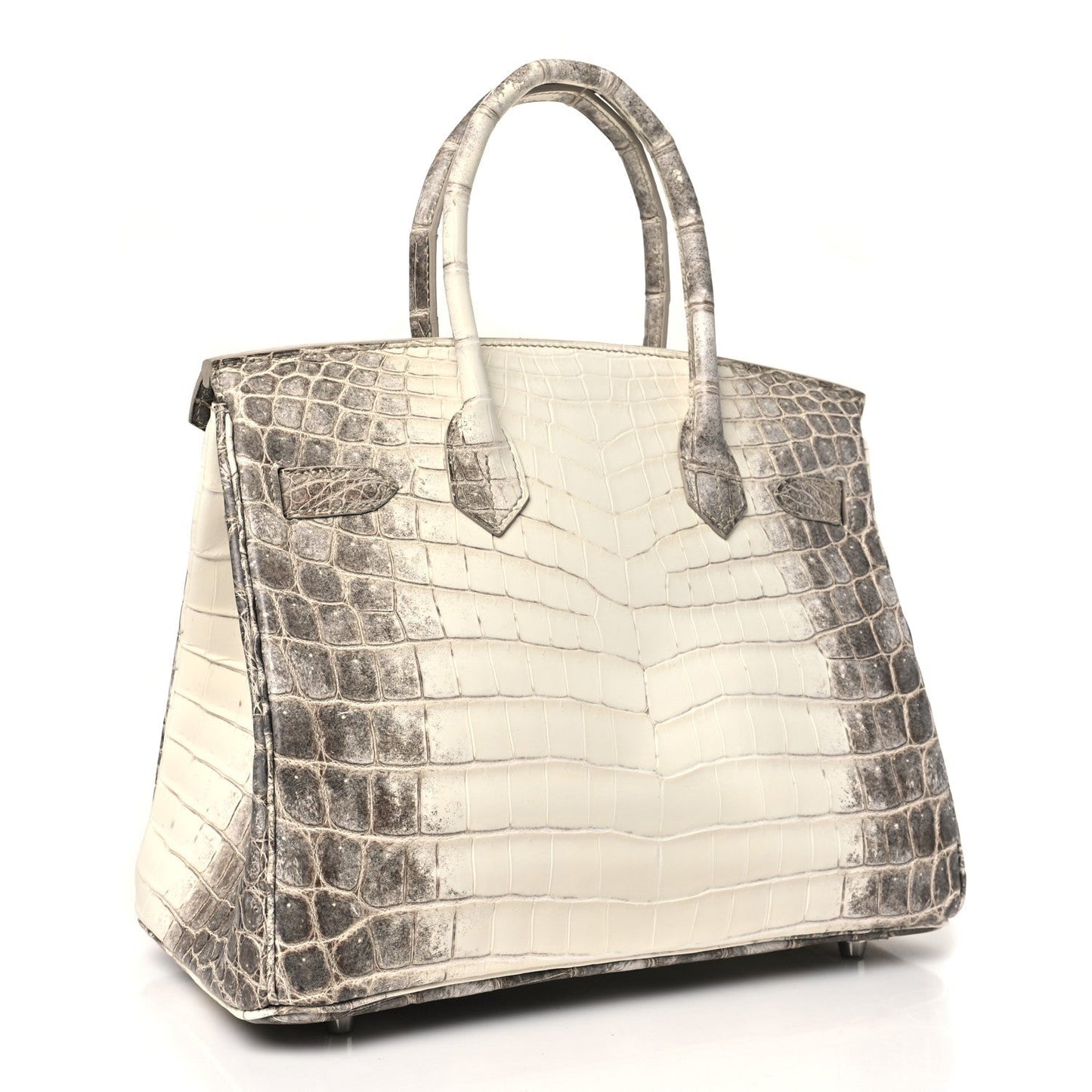 Hermes Matte Niloticus Crocodile Himalaya Birkin Blanc Handbag Travel Bag 30 Blanc 1743165