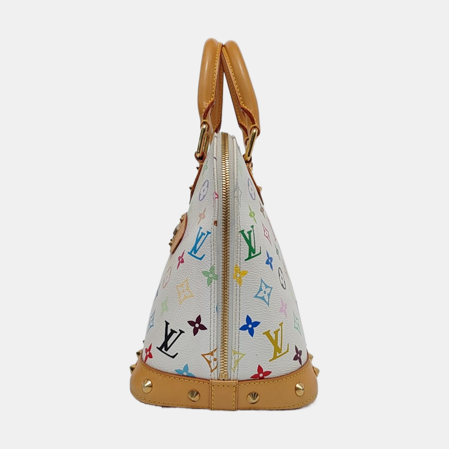 Louis Vuitton x Takashi Murakami Alma Multicolor White Handbag