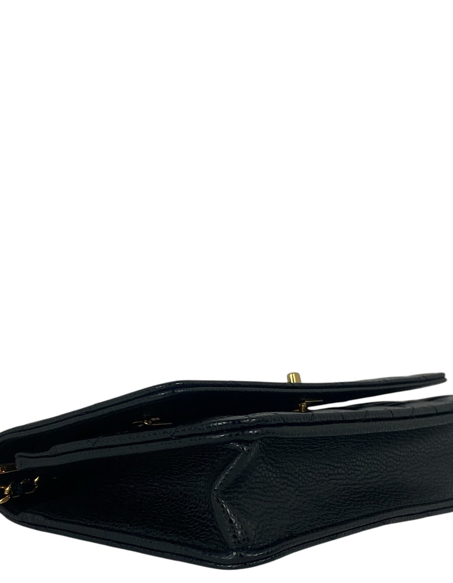 Chanel Black Caviar Leather Twistlock WOC Bag