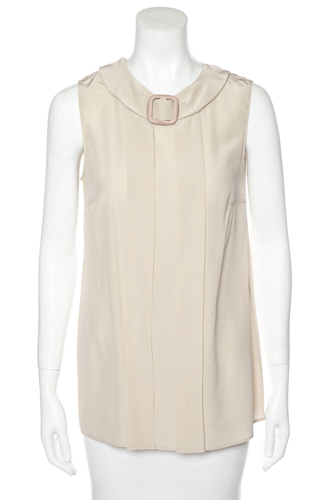 Prada Handbag Sleeveless Blo SZ 40 Beige