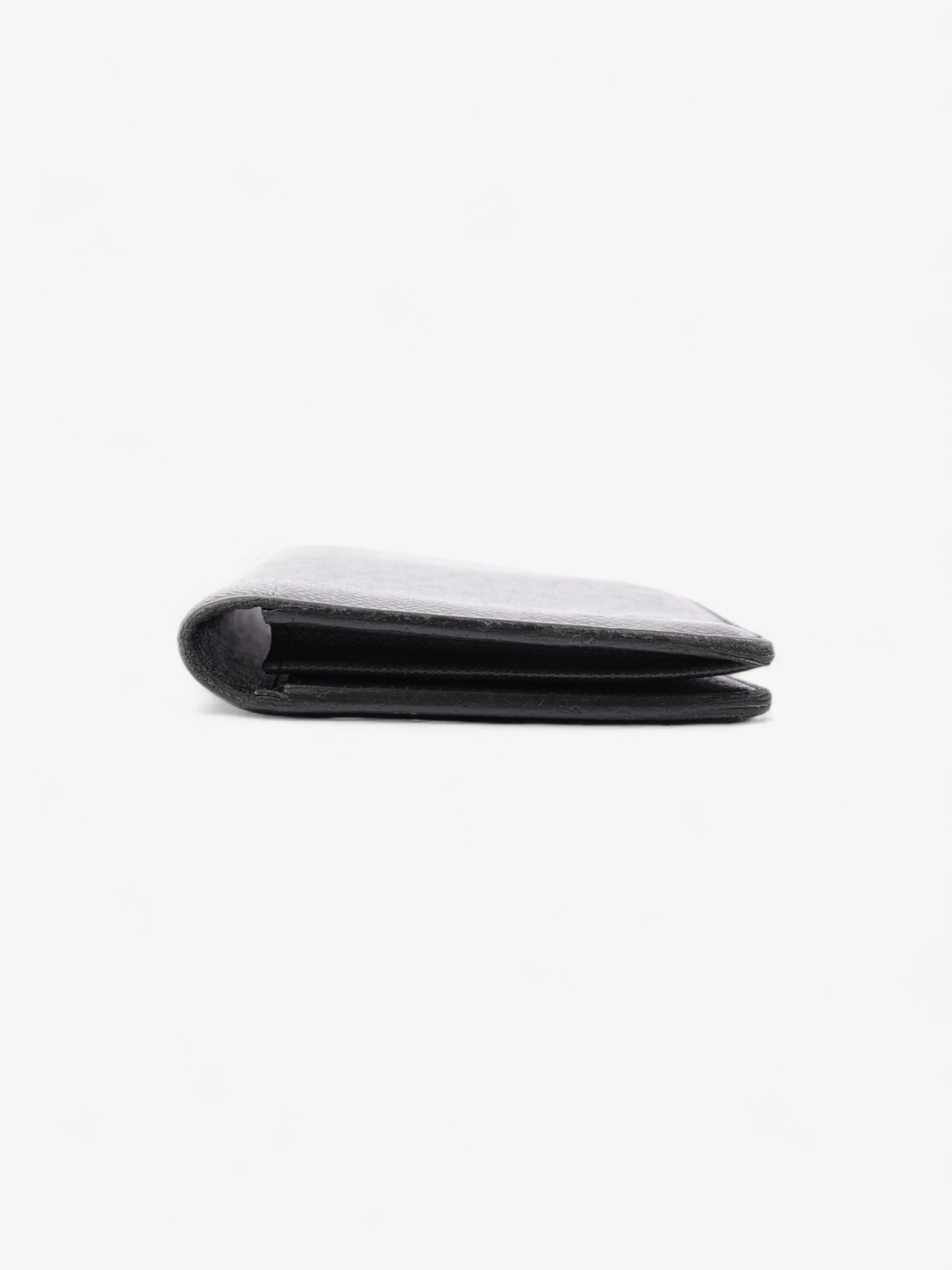Louis Vuitton Taiga Portefeuille Brazza Long Black Leather Wallet Case Black Leather