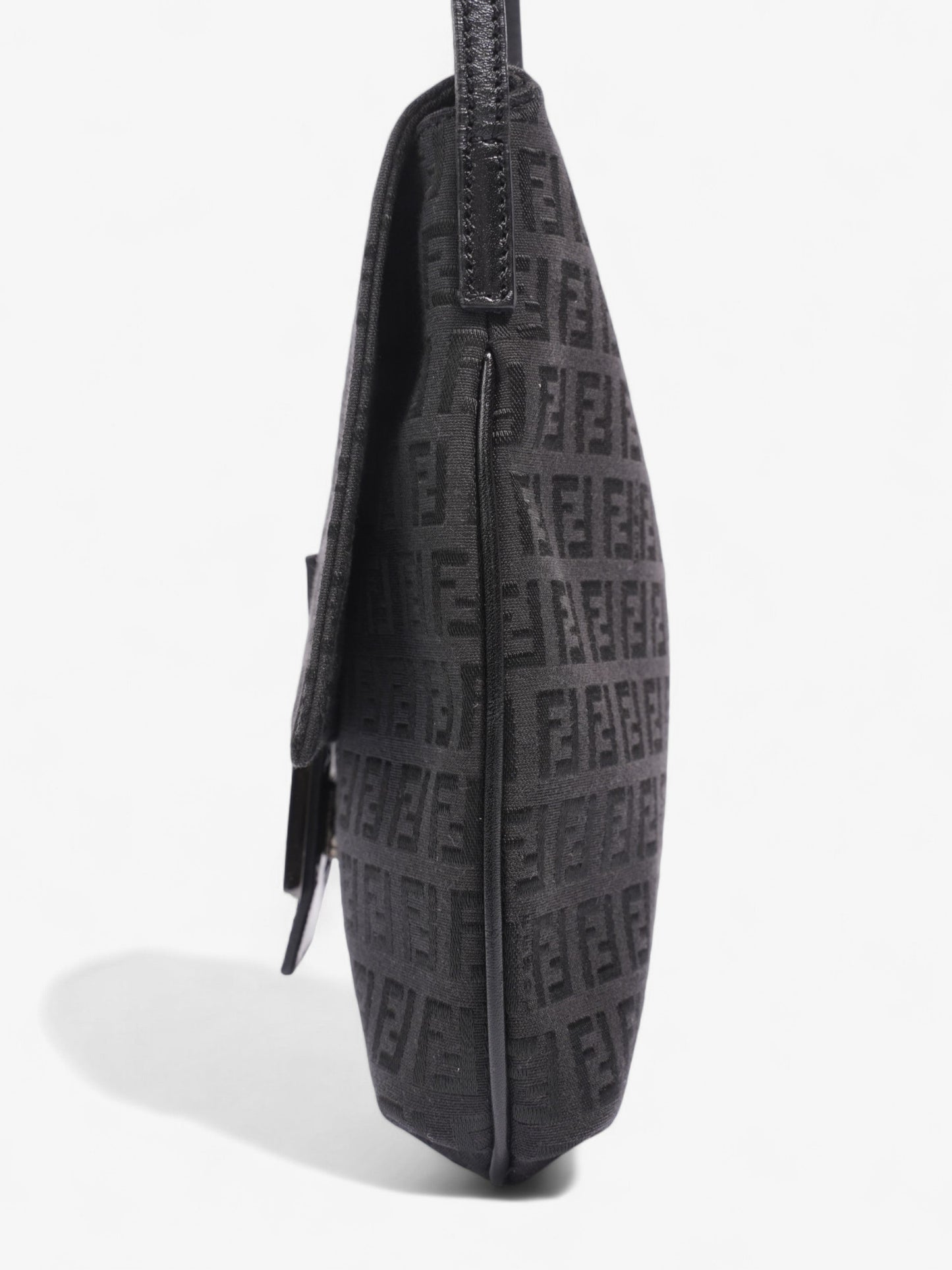 Fendi Zucchino Crossbody Bag Canvas Black