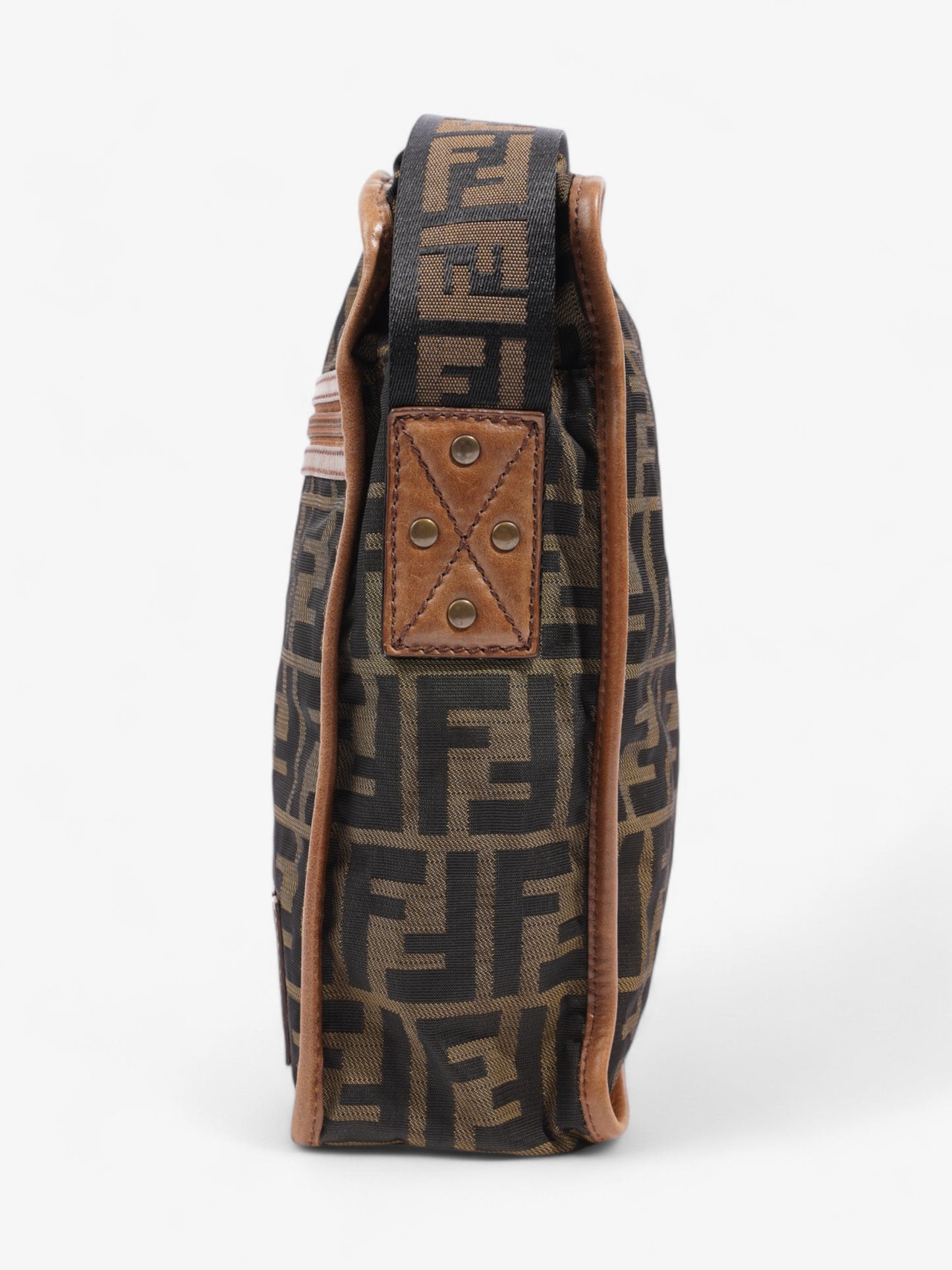 Fendi Messenger Bag Coated Canvas Monogram