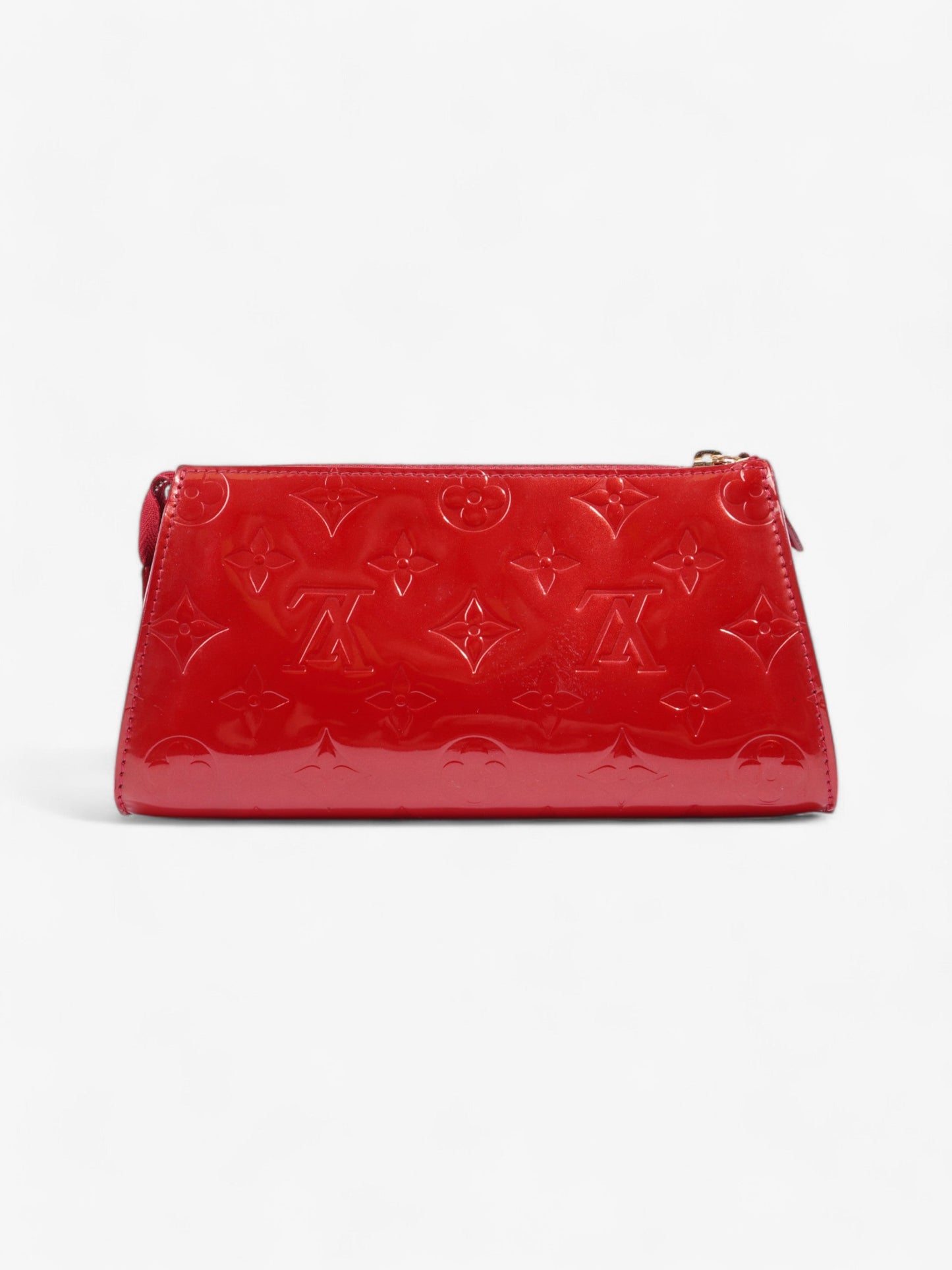 Louis Vuitton Trousse Cosmetic Monogram Red Leather Vernis Handbag